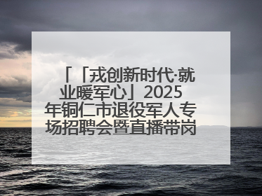 「戎创新时代·就业暖军心」2025年铜仁市退役军人专场招聘会暨直播带岗活动顺利举行