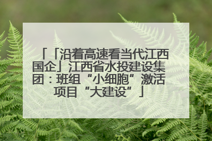 「沿着高速看当代江西国企」江西省水投建设集团：班组“小细胞”激活项目“大建设”