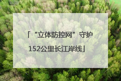 “立体防控网”守护152公里长江岸线