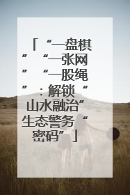 “一盘棋”“一张网”“一股绳”：解锁“山水融治”生态警务“密码”