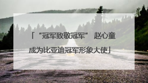 “冠军致敬冠军” 赵心童成为比亚迪冠军形象大使