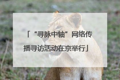 “寻脉中轴”网络传播寻访活动在京举行