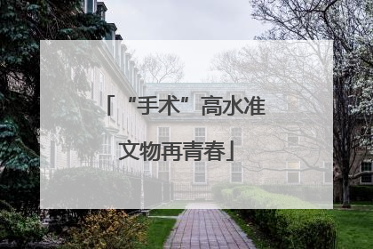 “手术”高水准 文物再青春