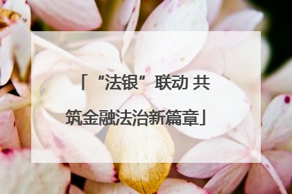 “法银”联动 共筑金融法治新篇章