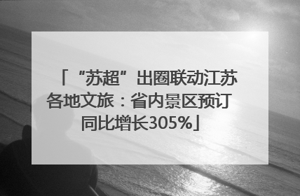 “苏超”出圈联动江苏各地文旅：省内景区预订同比增长305%