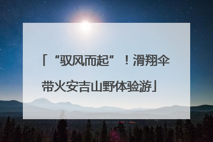 “驭风而起”！滑翔伞带火安吉山野体验游