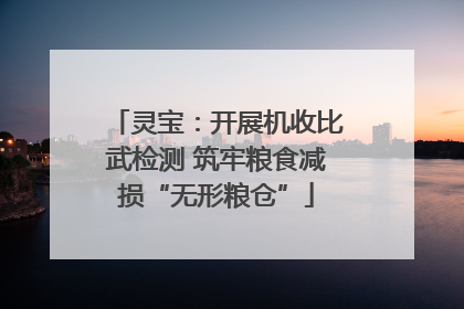 灵宝：开展机收比武检测 筑牢粮食减损“无形粮仓”