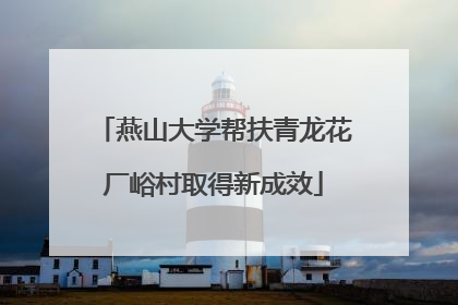 燕山大学帮扶青龙花厂峪村取得新成效