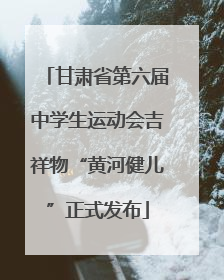 甘肃省第六届中学生运动会吉祥物“黄河健儿”正式发布