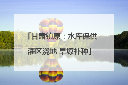 甘肃镇原：水库保供 灌区浇地 旱塬补种