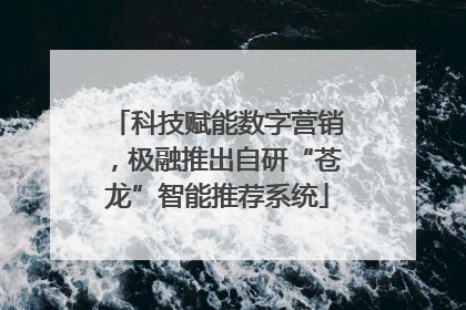 科技赋能数字营销，极融推出自研“苍龙”智能推荐系统