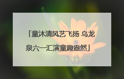 童沐清风艺飞扬 乌龙泉六一汇演童趣盎然