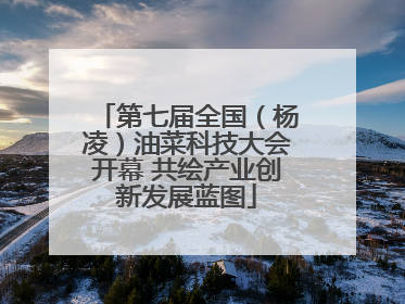 第七届全国（杨凌）油菜科技大会开幕 共绘产业创新发展蓝图