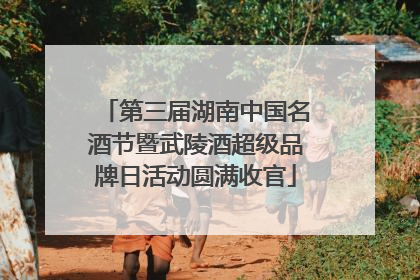 第三届湖南中国名酒节暨武陵酒超级品牌日活动圆满收官