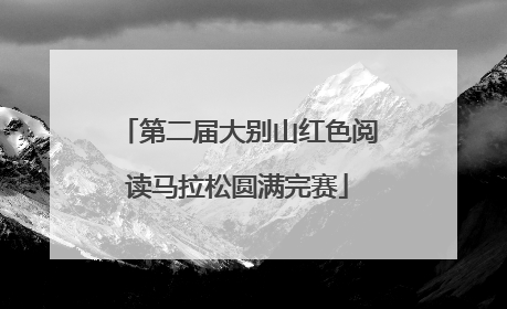 第二届大别山红色阅读马拉松圆满完赛