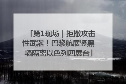 第1现场｜拒撤攻击性武器！巴黎航展竖黑墙隔离以色列四展台