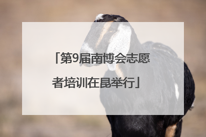 第9届南博会志愿者培训在昆举行