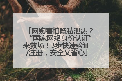 网购害怕隐私泄露？“国家网络身份认证”来救场！3步快速验证/注册，安全又省心