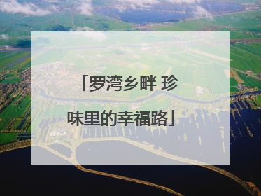 罗湾乡畔 珍味里的幸福路