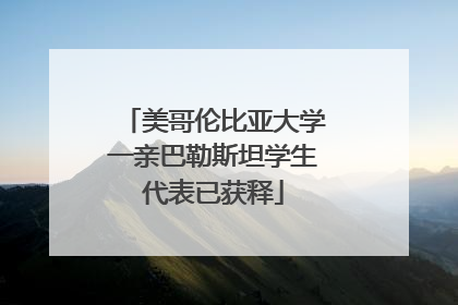 美哥伦比亚大学一亲巴勒斯坦学生代表已获释