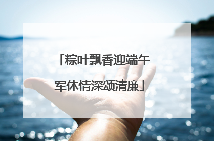 粽叶飘香迎端午 军休情深颂清廉