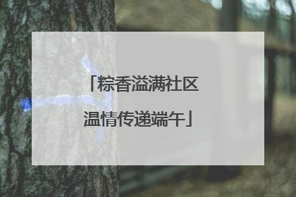 粽香溢满社区 温情传递端午