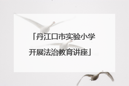 丹江口市实验小学开展法治教育讲座