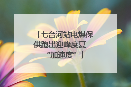 七台河站电煤保供跑出迎峰度夏 “加速度”