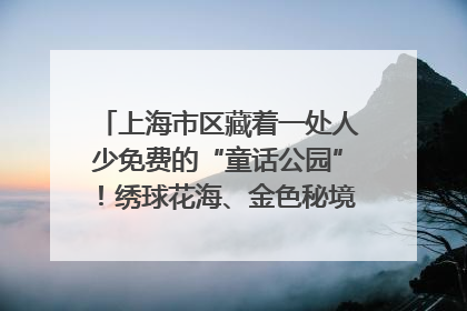 上海市区藏着一处人少免费的“童话公园”！绣球花海、金色秘境……地铁直达→