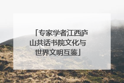 专家学者江西庐山共话书院文化与世界文明互鉴