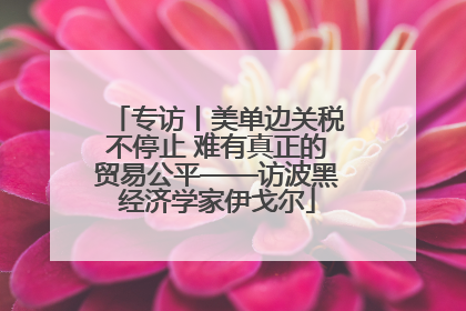 专访丨美单边关税不停止 难有真正的贸易公平——访波黑经济学家伊戈尔