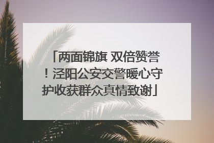 两面锦旗 双倍赞誉！泾阳公安交警暖心守护收获群众真情致谢