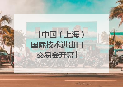 中国（上海）国际技术进出口交易会开幕