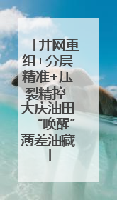 井网重组+分层精准+压裂精控 大庆油田“唤醒”薄差油藏