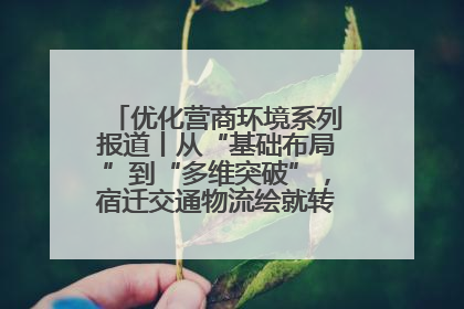 优化营商环境系列报道丨从“基础布局”到“多维突破”，宿迁交通物流绘就转型增效新画卷