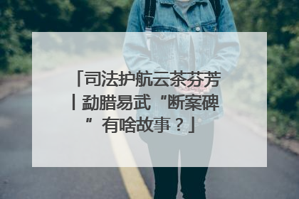 司法护航云茶芬芳丨勐腊易武“断案碑”有啥故事？