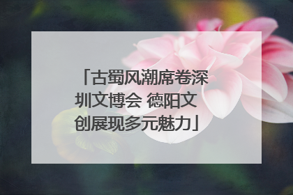 古蜀风潮席卷深圳文博会 德阳文创展现多元魅力