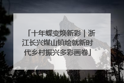 十年蝶变焕新彩｜浙江长兴煤山镇绘就新时代乡村振兴多彩画卷
