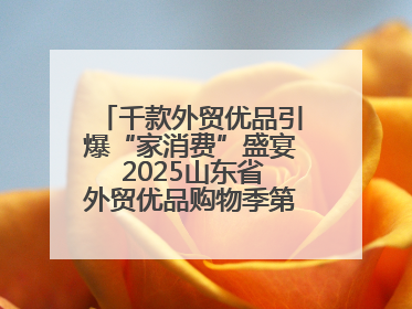 千款外贸优品引爆“家消费”盛宴 2025山东省外贸优品购物季第三期圆满收官