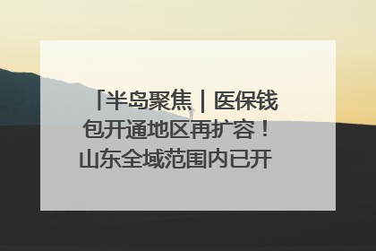 半岛聚焦｜医保钱包开通地区再扩容！山东全域范围内已开通，有何用处？如何操作？速戳→