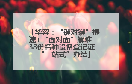 华容：“键对键”提速+“面对面”解难 38份特种设备登记证“一站式”办结