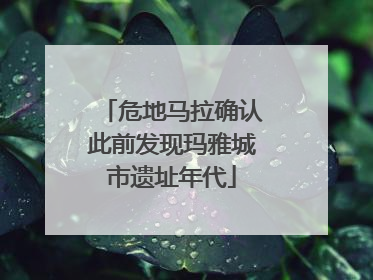 危地马拉确认此前发现玛雅城市遗址年代