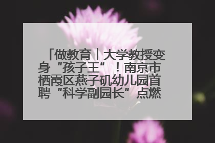做教育︱大学教授变身“孩子王”！南京市栖霞区燕子矶幼儿园首聘“科学副园长”点燃萌娃科学梦