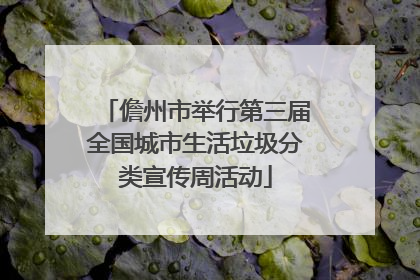 儋州市举行第三届全国城市生活垃圾分类宣传周活动