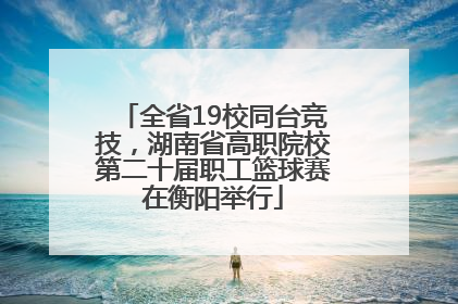 全省19校同台竞技，湖南省高职院校第二十届职工篮球赛在衡阳举行