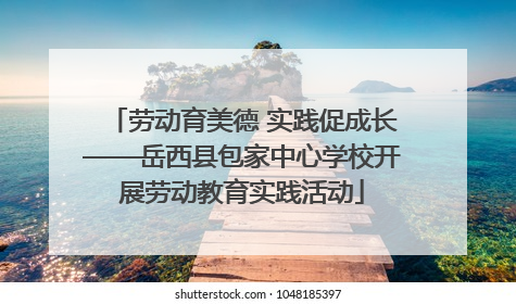 劳动育美德 实践促成长——岳西县包家中心学校开展劳动教育实践活动