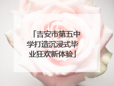 吉安市第五中学打造沉浸式毕业狂欢新体验