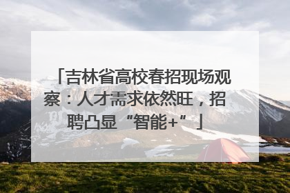 吉林省高校春招现场观察：人才需求依然旺，招聘凸显“智能+”