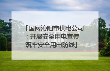 国网沁阳市供电公司：开展安全用电宣传 筑牢安全用电防线