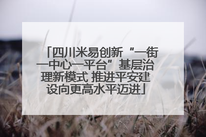 四川米易创新“一街一中心一平台”基层治理新模式 推进平安建设向更高水平迈进